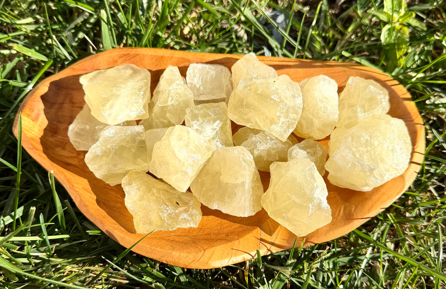 2 lbs Natural Lemon Quartz Rough Crystals Healing Energy