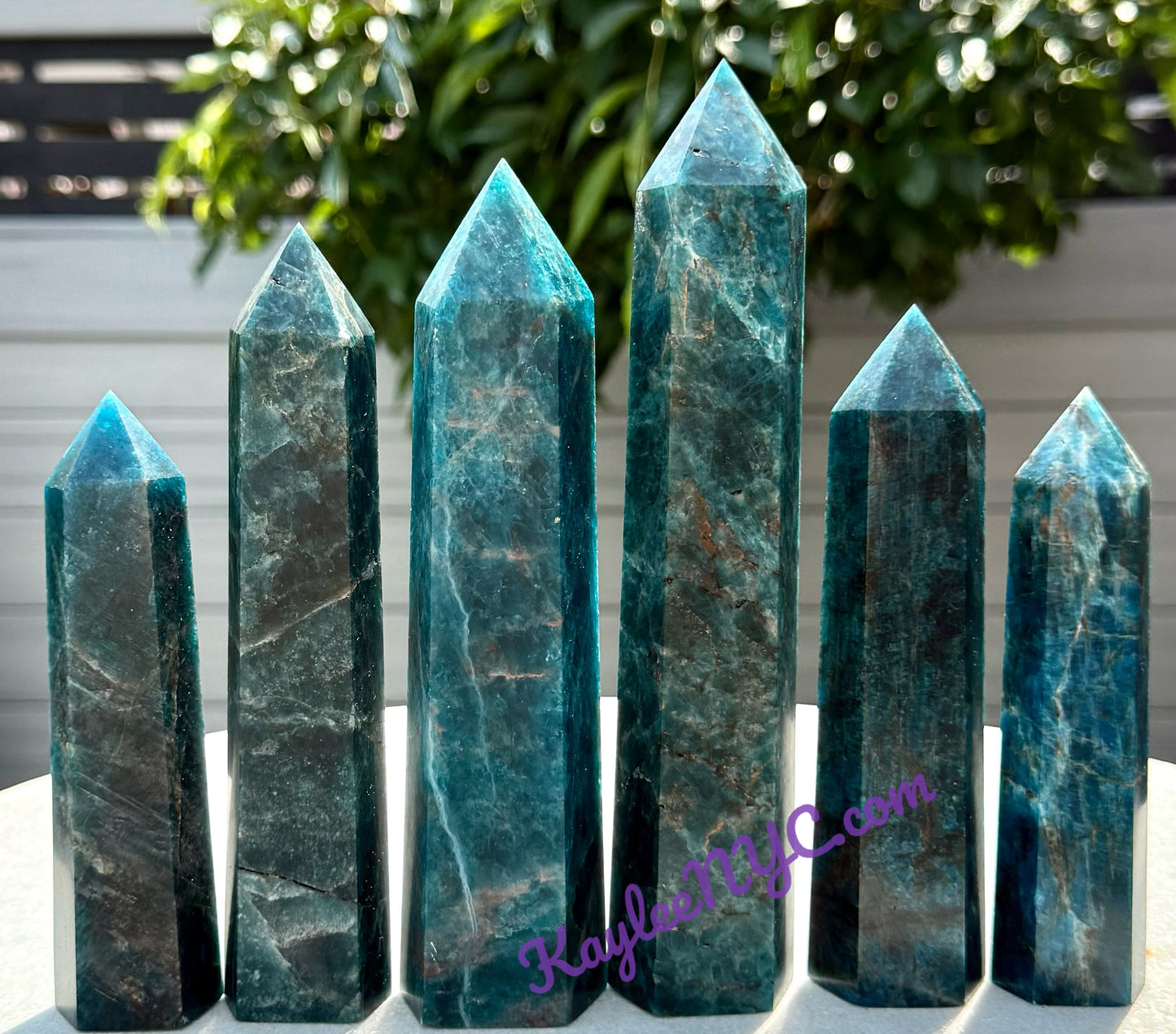 Wholesale Lot 4-5 PCs large Natural Apatite Obelisk Tower Point Crystal Healing