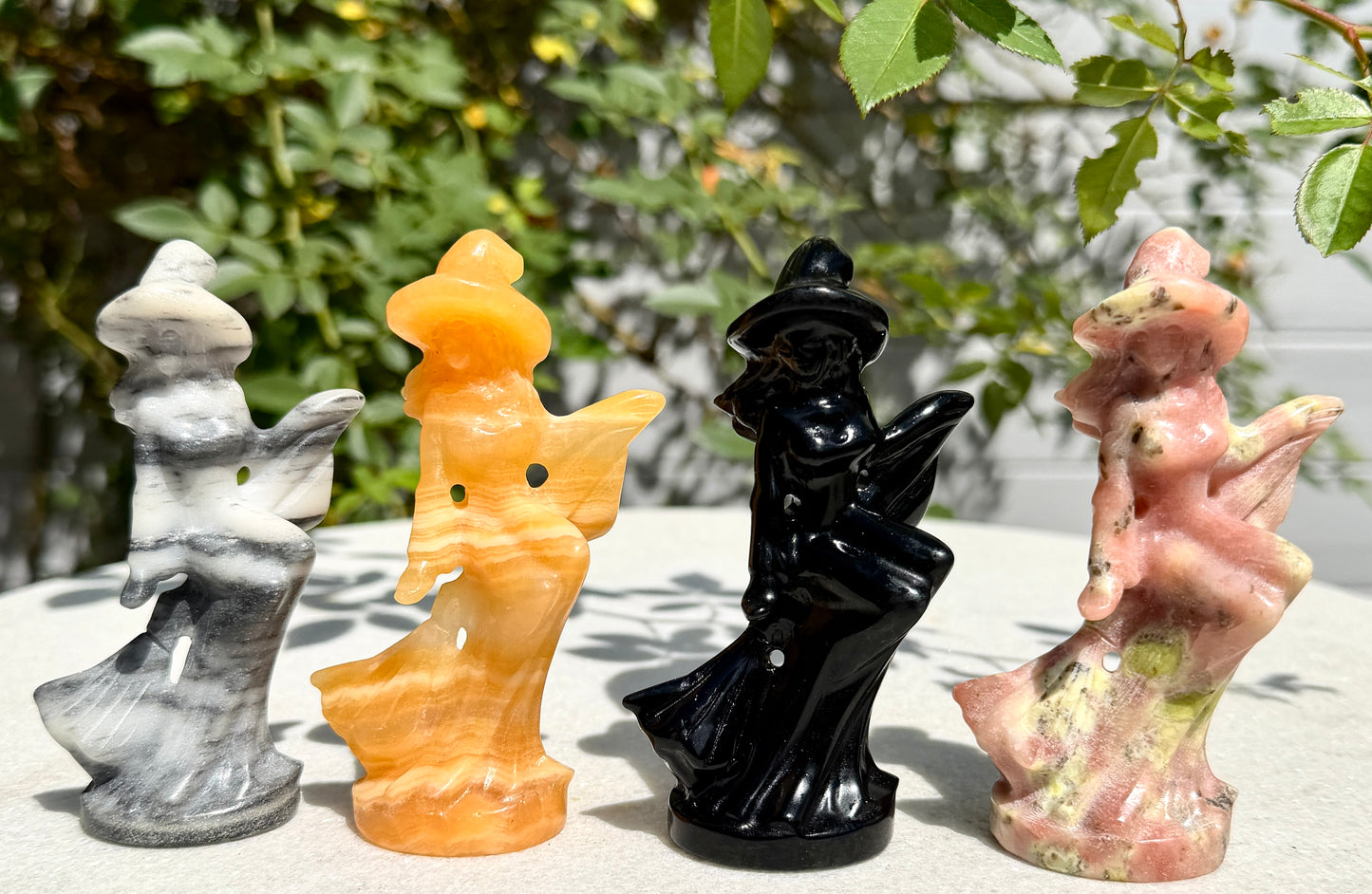 Wholesale lot 4 PCs Mixed Natural Crystals Witch Healing Energy