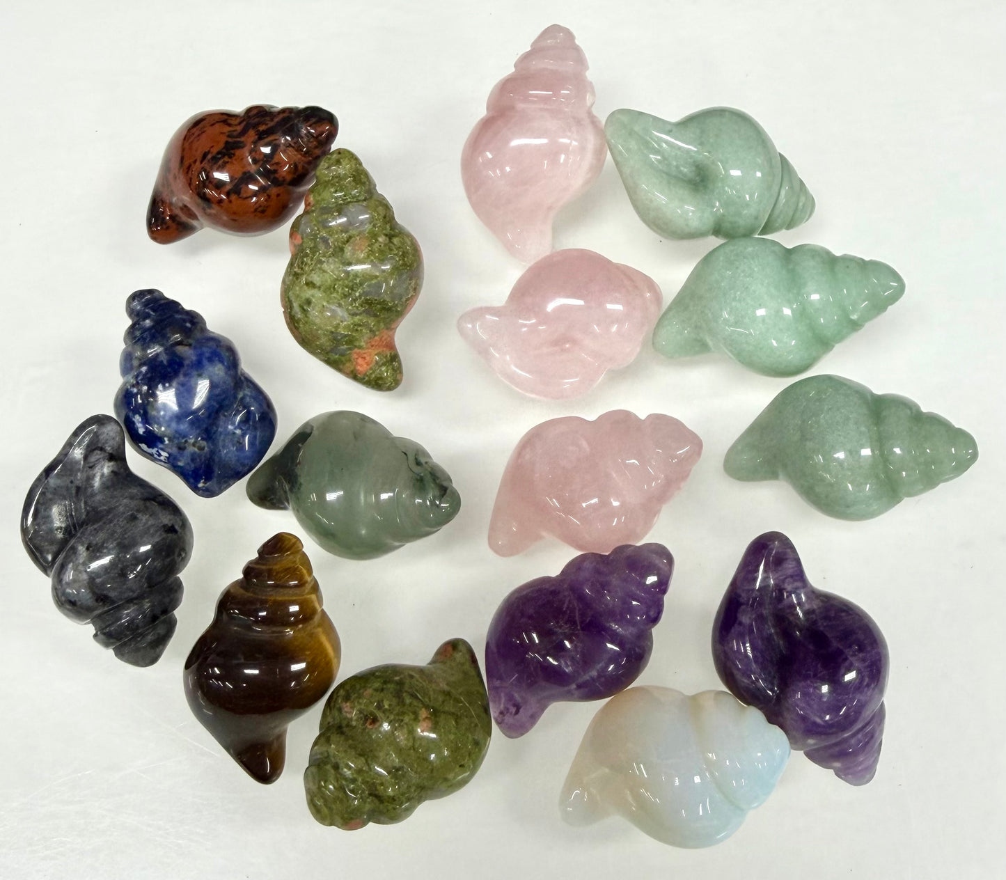 16 PCs 30mm Natural Crystals Sea Shell