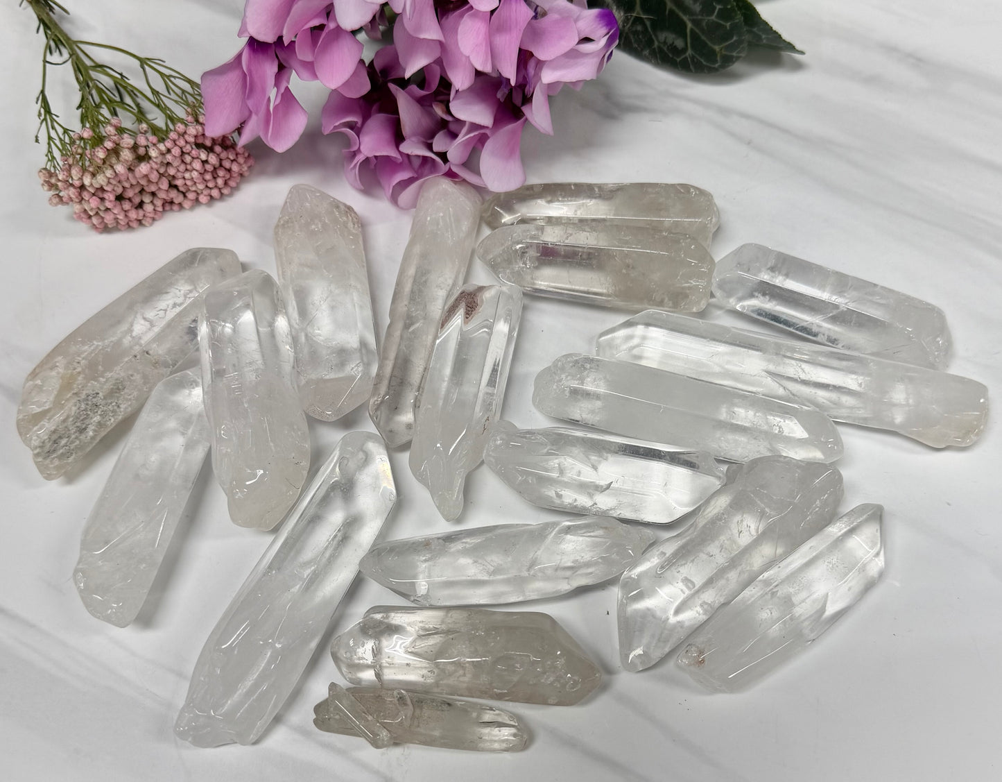 Wholesale Lot 2 lbs Natural Clear Quartz Tumble Wand Raw Crystal