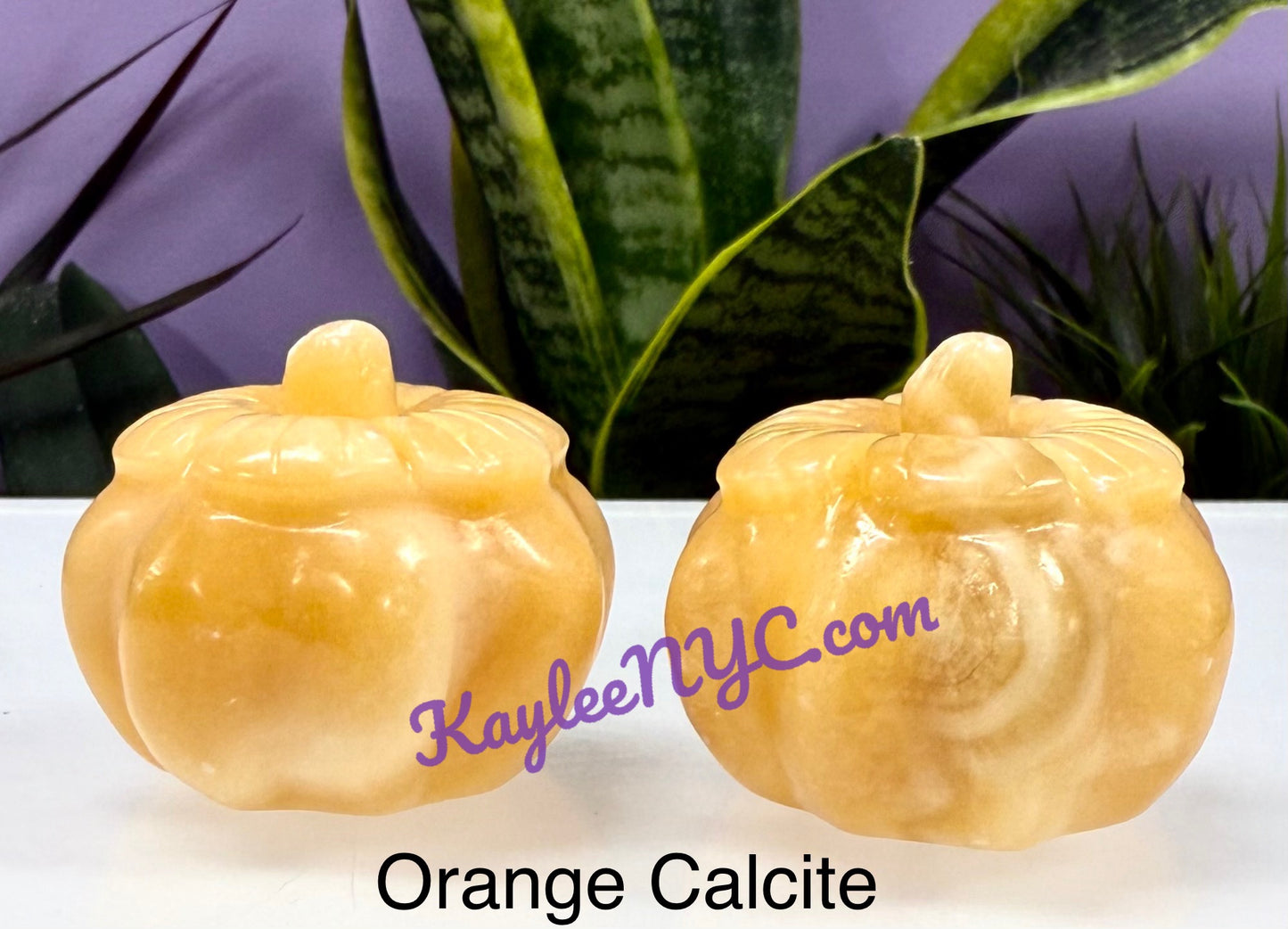 5 PCs 2” Natural mix Crystals Pumpkin healing energy