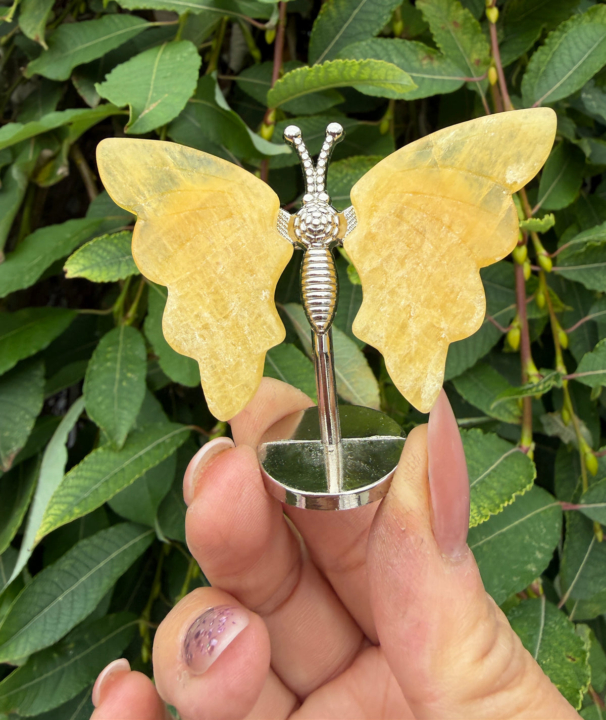 Wholesale Lot 12 PCs Mixed Natural Crystal Butterfly w/stand Healing Energy