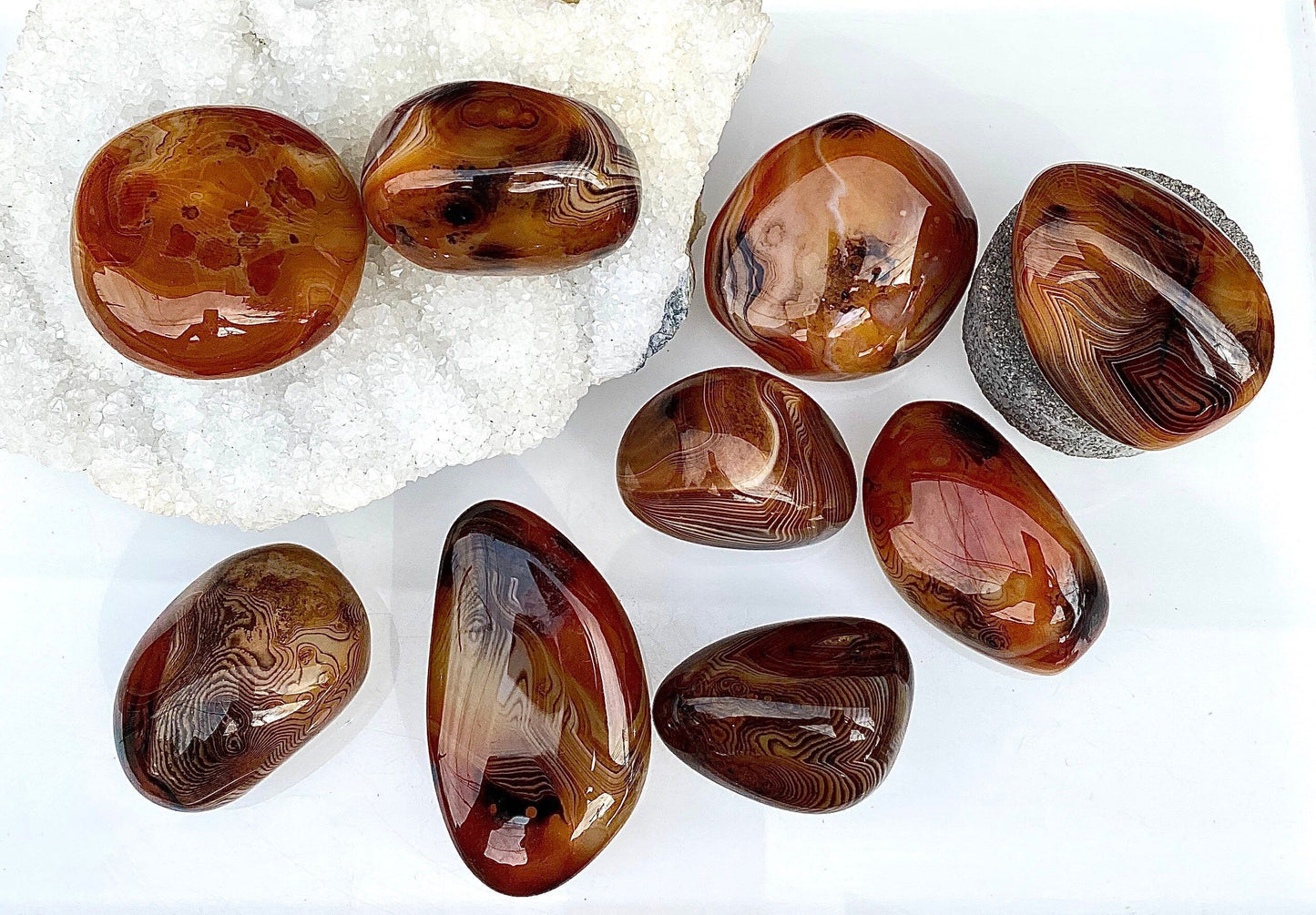 Wholesale 2 Lb Lot Natural Sardonyx Palm Stones Crystal Natural Energy