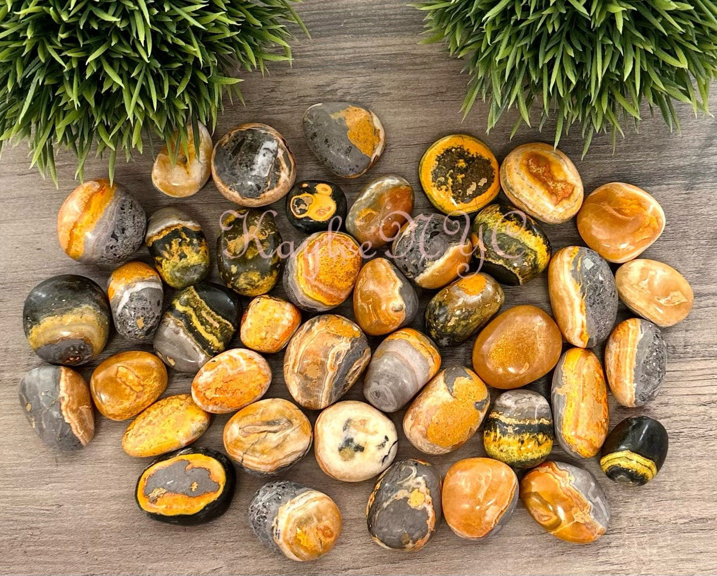 Wholesale Lot 2 Lbs Natural Bumblebee Jasper Tumble Healing Energy Nice Quality