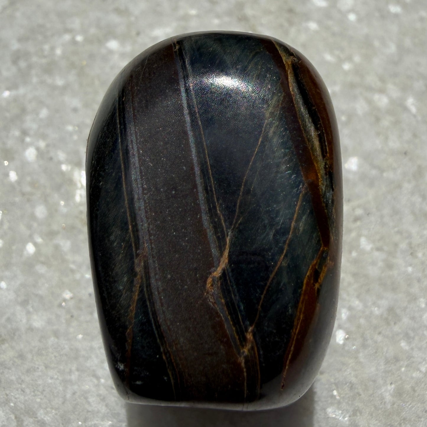2 lbs Natural Blue Tiger Eye Tumble