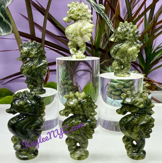 4 PCs 6cm Natural Nephrite Jade Witch healing energy