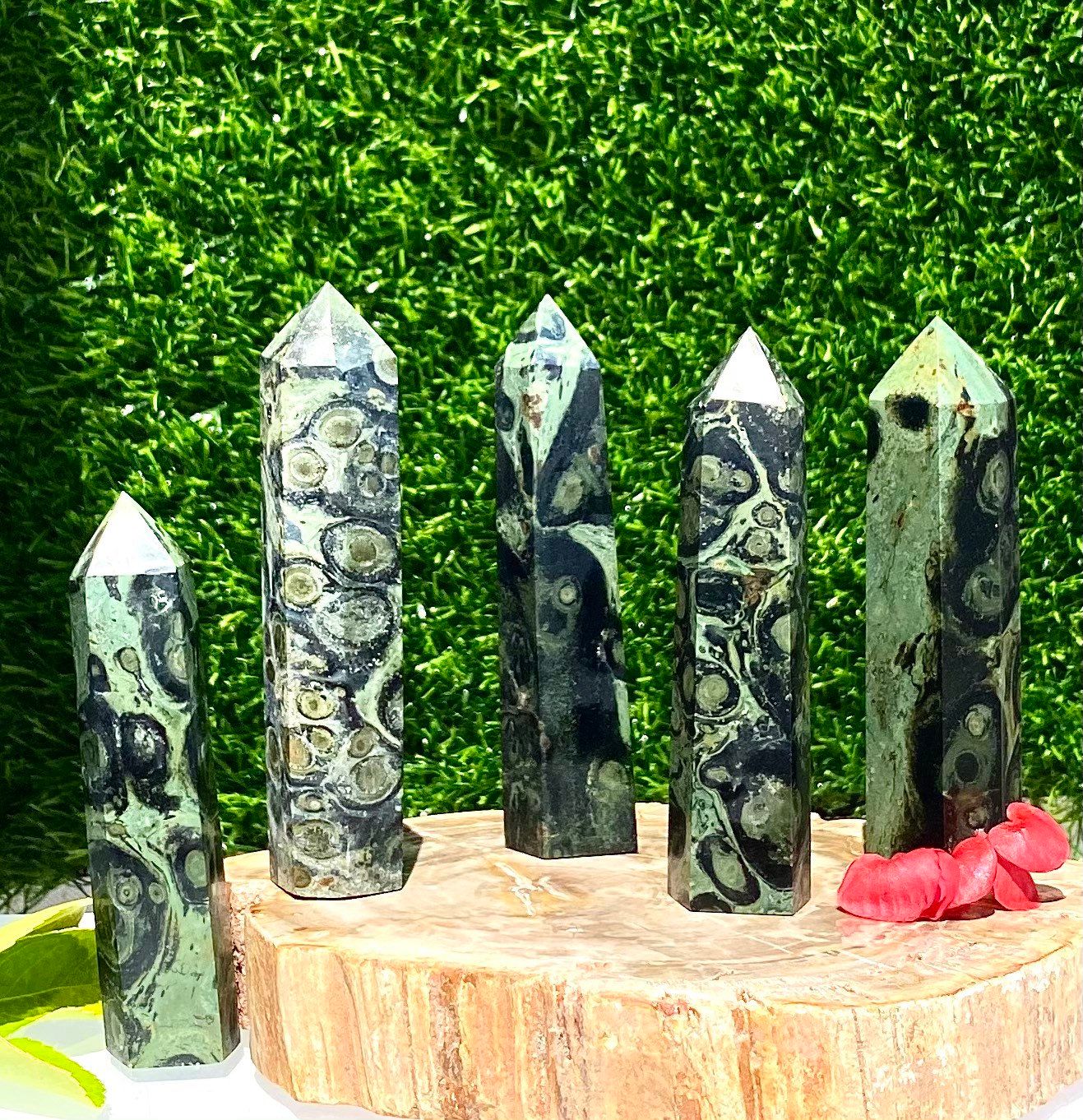 Wholesale Lot 1 Lb Kambaba Jasper Obelisk Tower Point Crystal Natural Energy