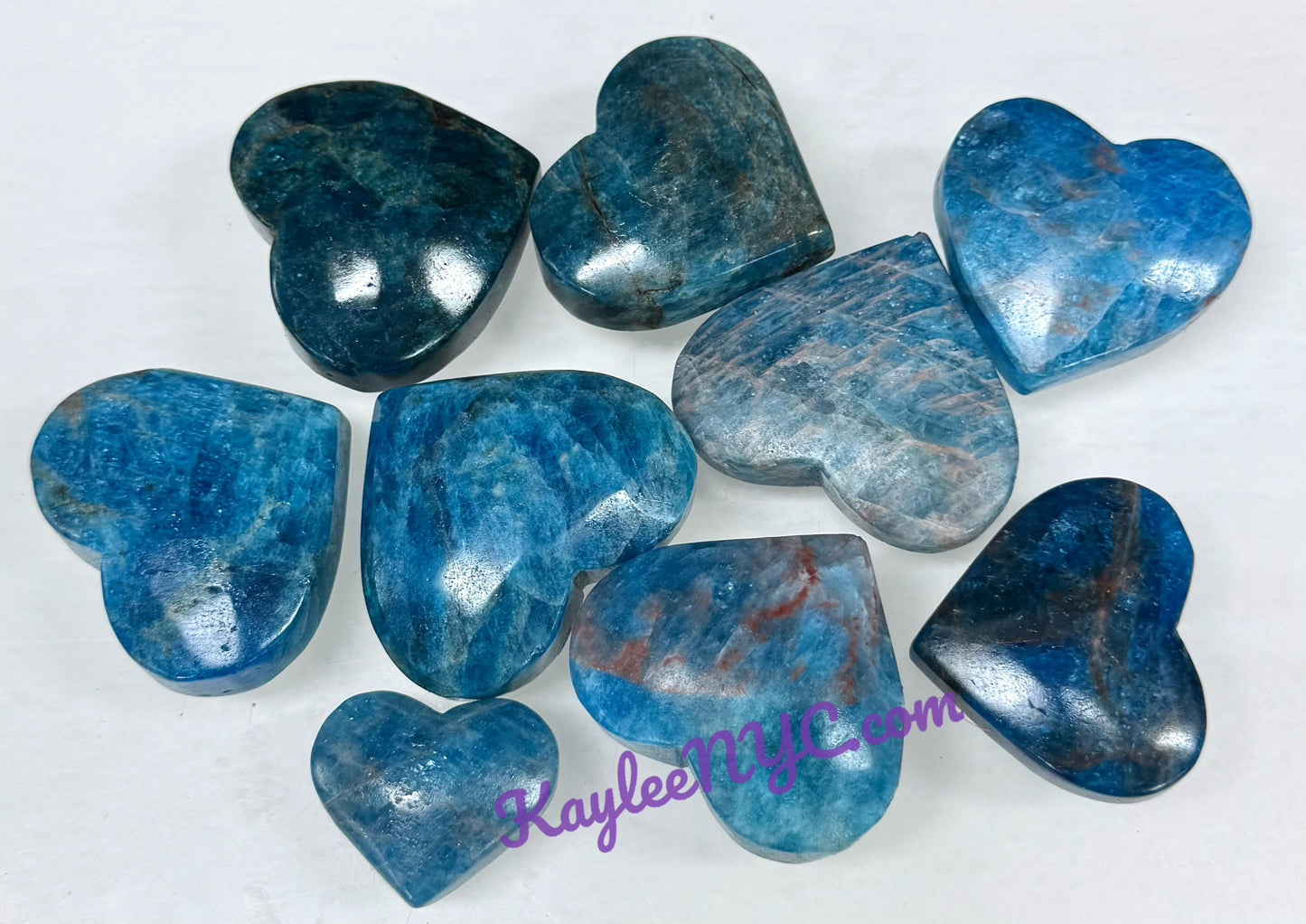 Wholesale 1 lb Lot Natural Apatite Heart Crystal Energy