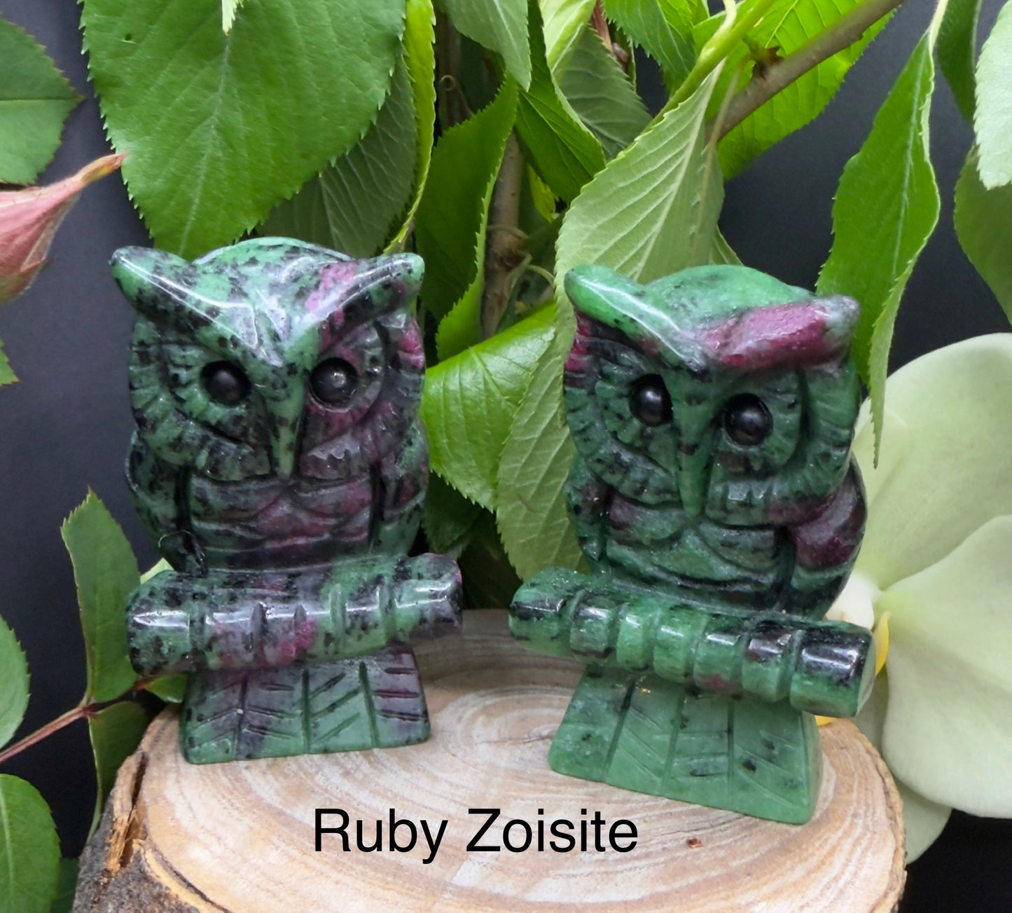 8 PCs Mixed Natural Crystal Owls Healing Energy