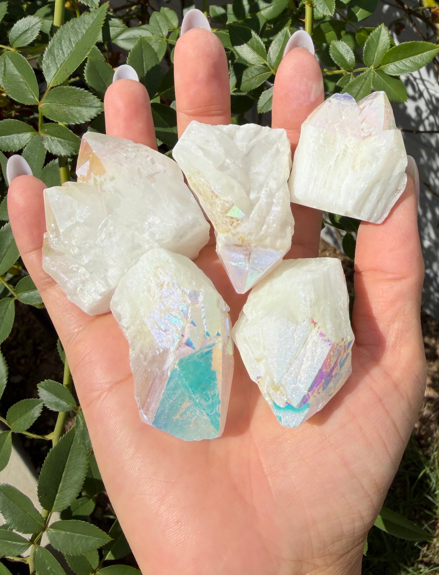 Wholesale Lot 2 lbs Angel Aura Rough Candle Quartz Crystal Healing Energy