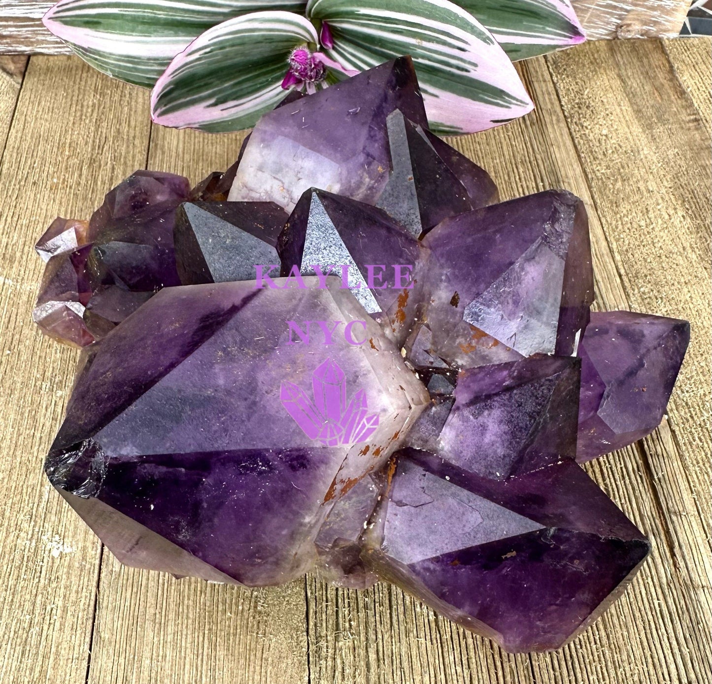 Wholesale Lot 2-3 PCs Natural Amethyst Cluster 6.8-7lbs Healing Energy