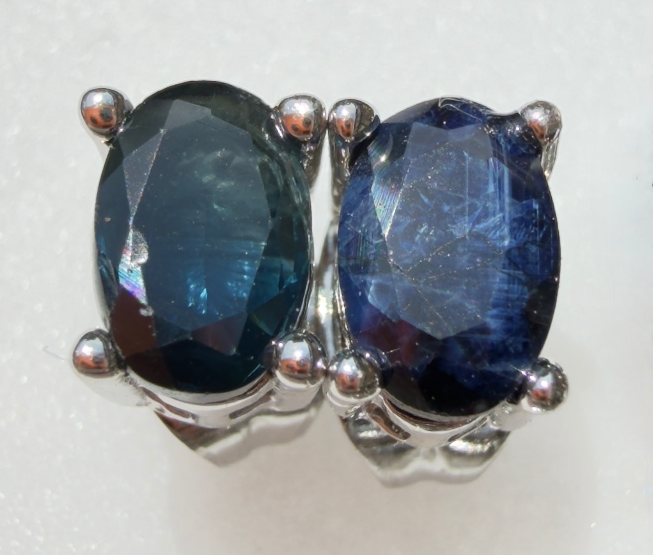 Wholesale Lot 5 Pairs Natural Sapphire Sterling Silver(925) Posts
