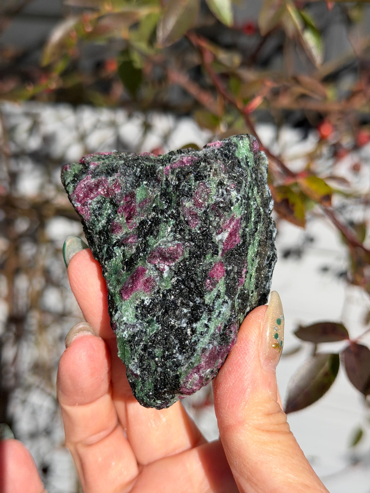 2 lbs Natural Ruby Zoisite Rough Crystals Healing Energy