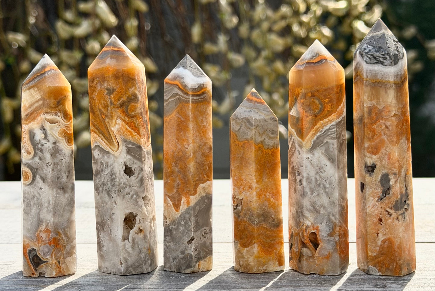 Wholesale Lot 1 lbs Natural Bumblebee Jasper Obelisk Tower Point Crystal Healing Energy