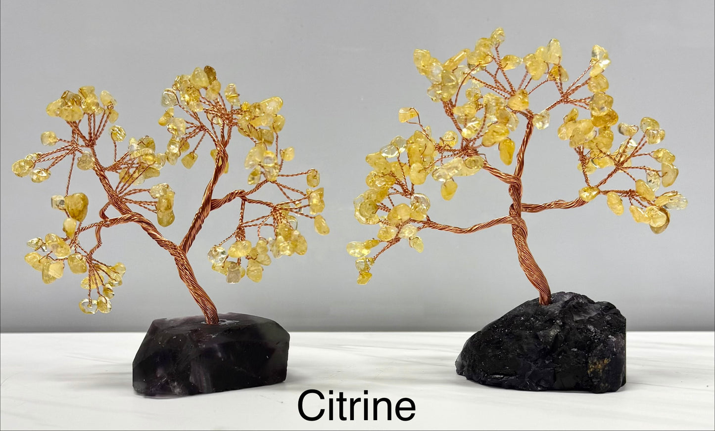 Wholesale Lot 7Pcs Bonsai Tree with Fluorite Crystal Base