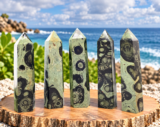 Wholesale Lot 1 Lb Kambaba Jasper Obelisk Tower Point Crystal Natural Energy