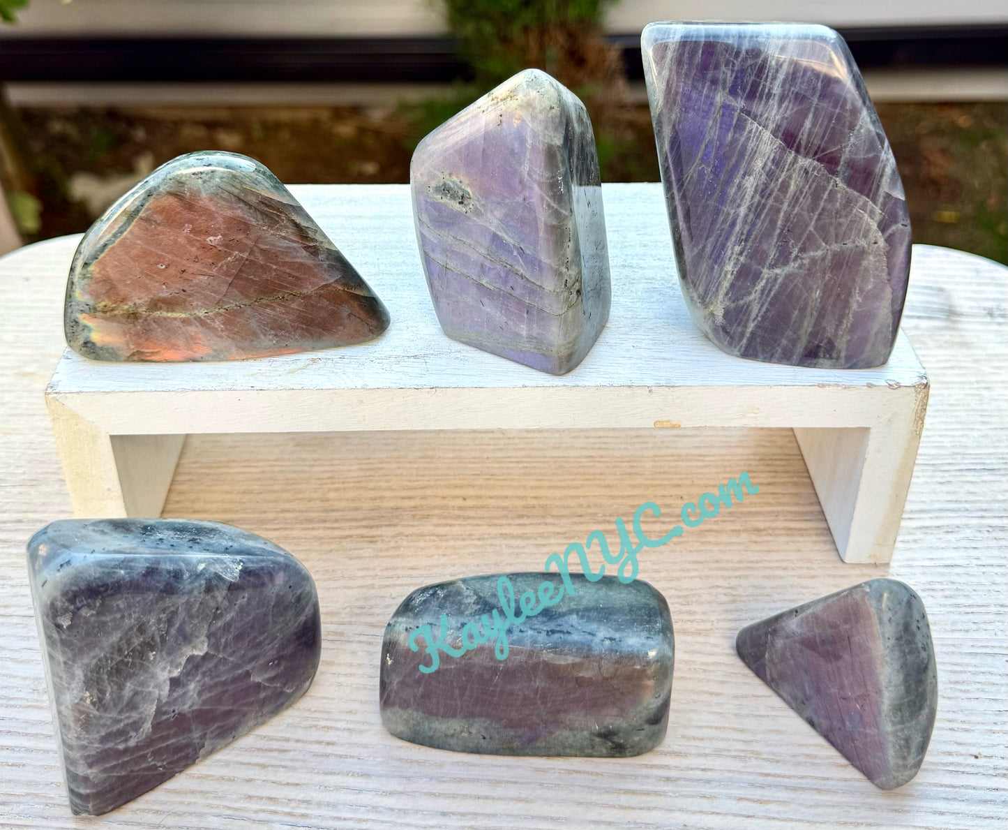 Wholesale Lot 6-8 Pcs Natural Sunset Labradorite Free Form Crystal 3.9-4 lbs