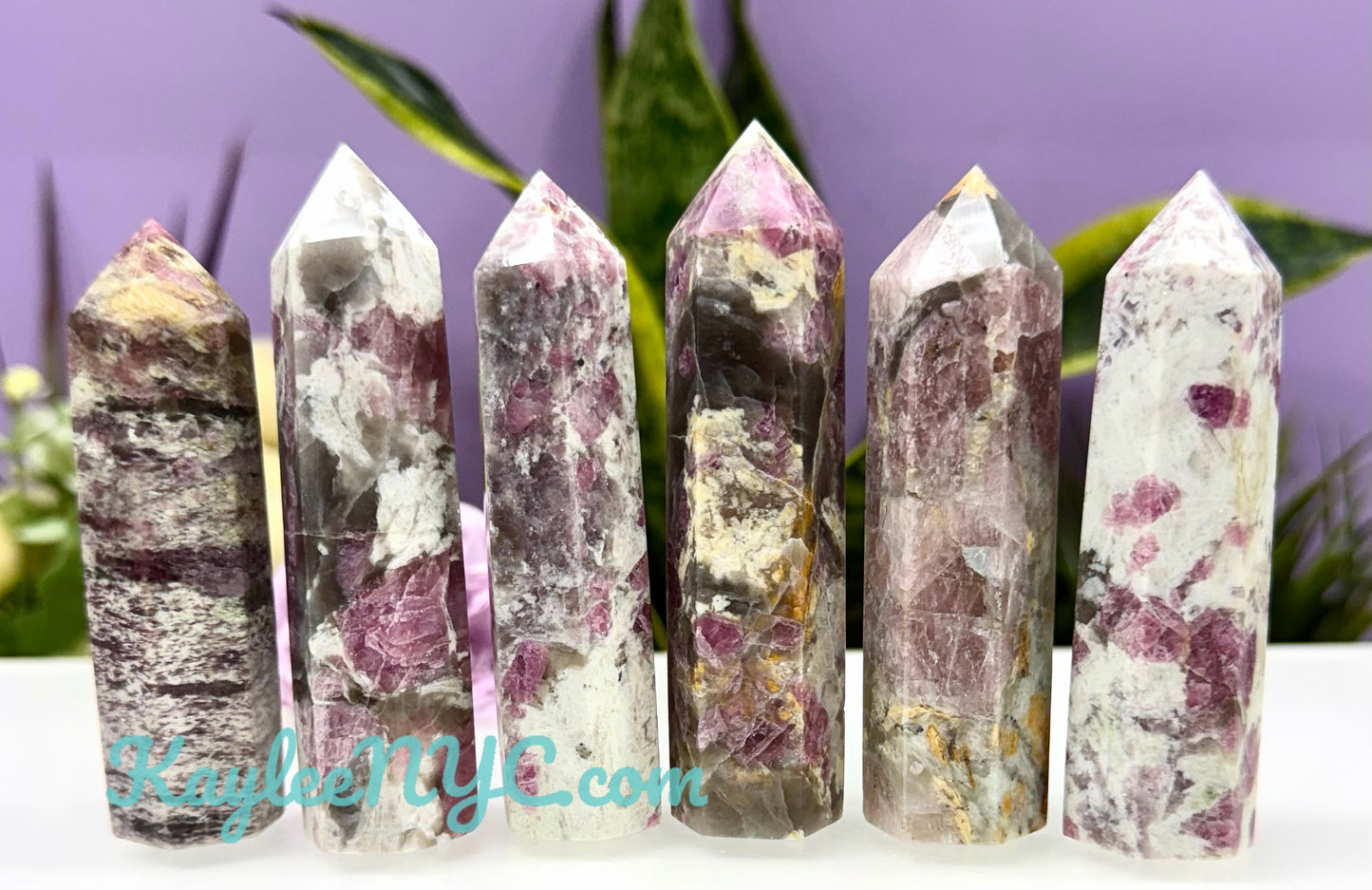 Wholesale Lot 1 lb Natural Pink Tourmaline Unicorn Stone Obelisk Tower Point Crystal Healing Energy