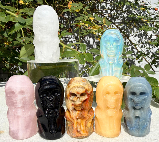 7 PCs 5 cm Mix Crystal Grim Reaper Crystals Healing Energy