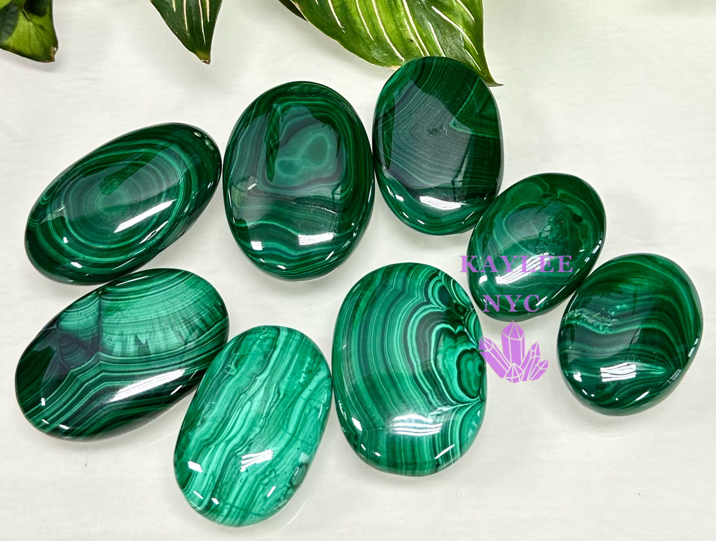 Wholesale Lot 1 lbs Natural Malachite Palm Stones Crystal Natural Energy