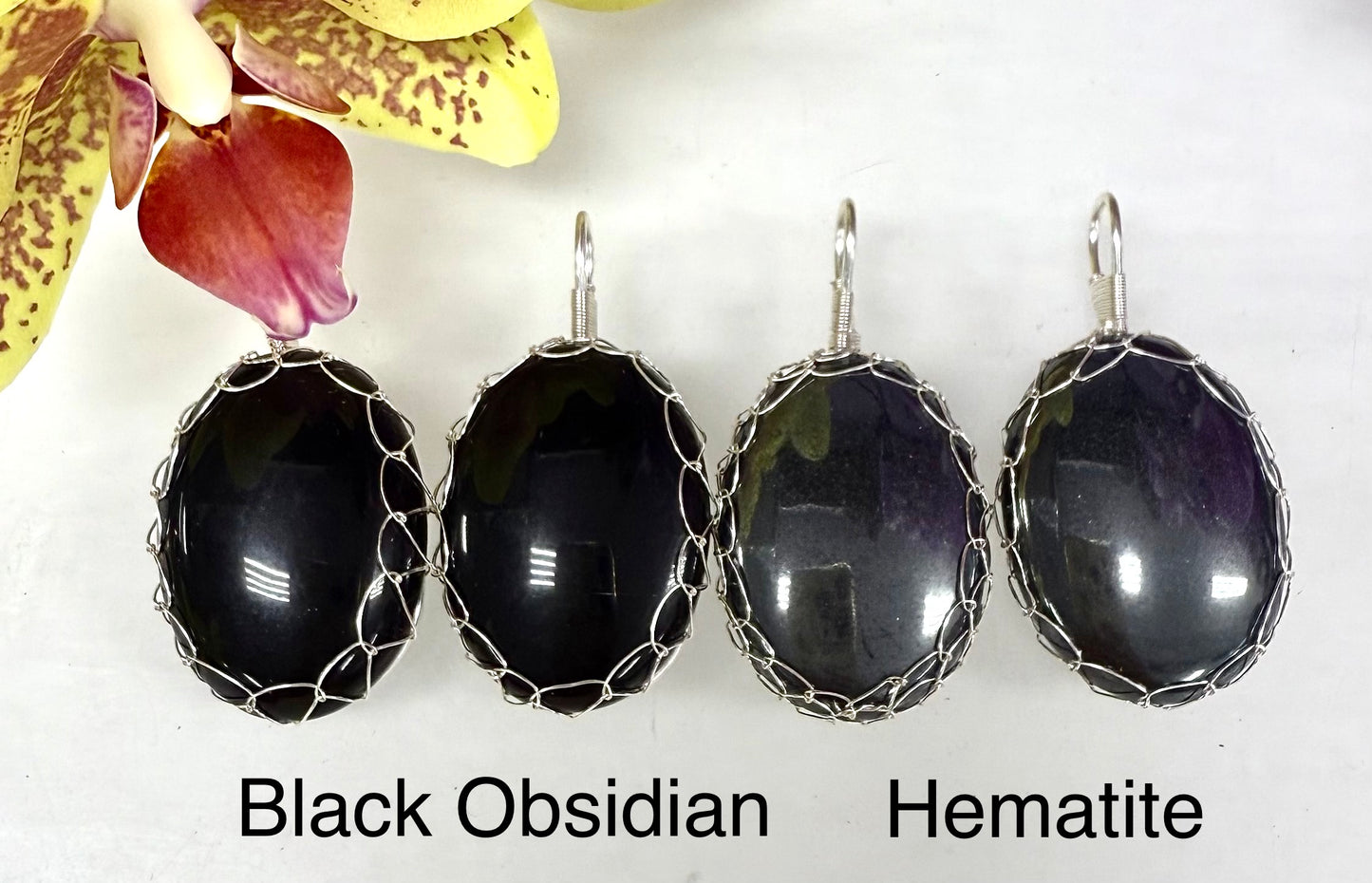 Wholesale Lot 12 Pcs Oval Hand Wrapped Pendant Crystal Healing Energy