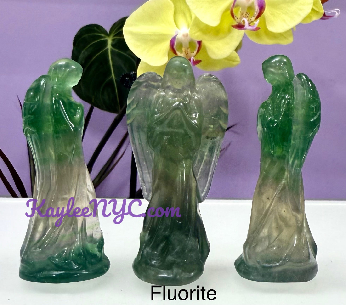 Wholesale Lot 4 PCs Natural Rose Quartz and Fluorite Angels Healing Energy