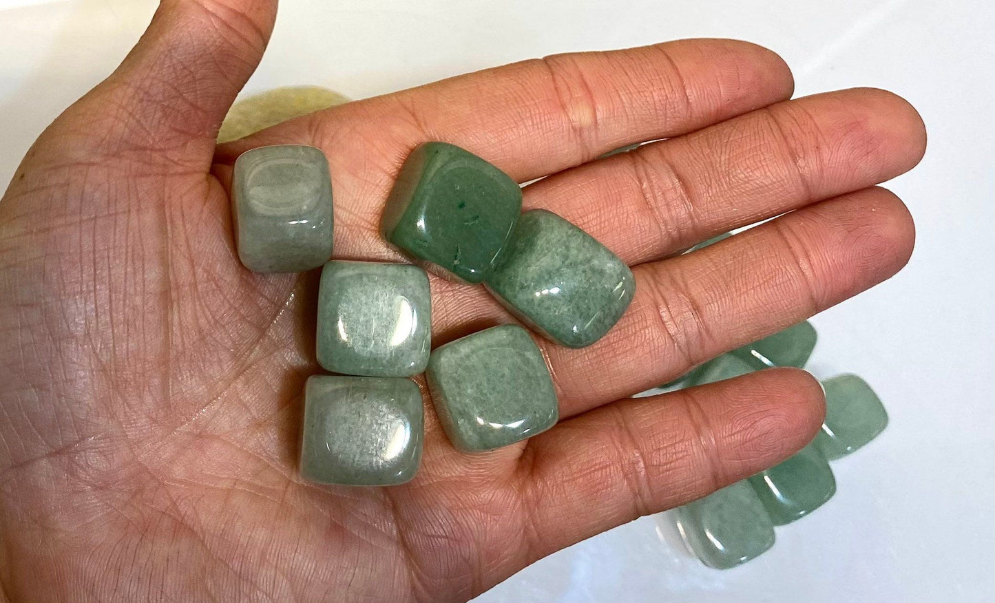 Wholesale Lot 2 Lbs Natural Aventurine Tumble Natural Healing Energy Nice Quality