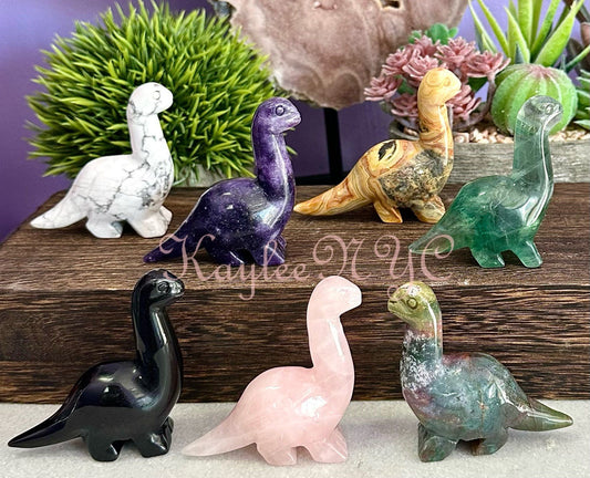 Wholesale Lot 7 PCs Natural mix Crystal Dinosaurs Nice Quality Crystal Healing Energy