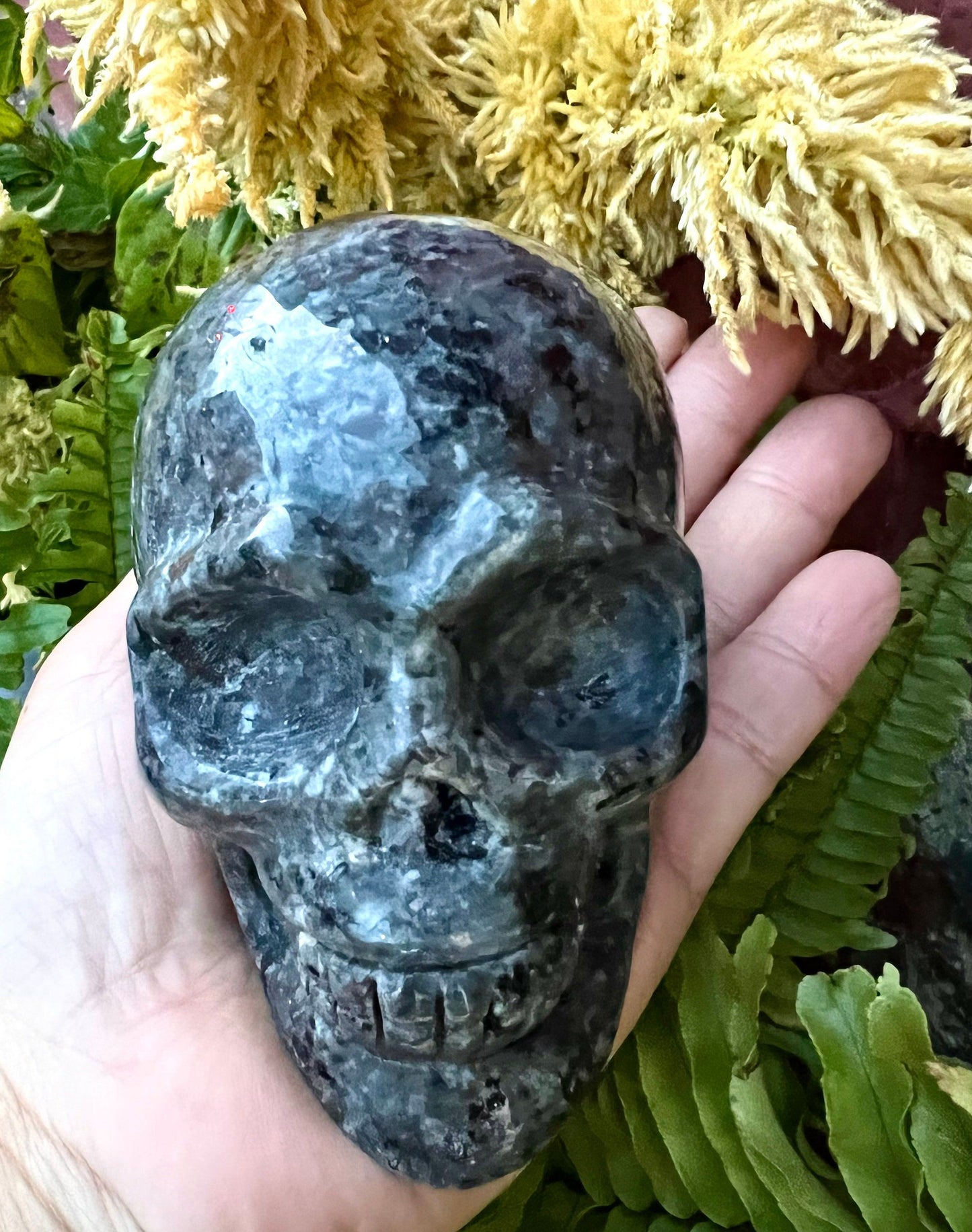 Wholesale lot 3 Pcs Natural Emberlite aka Yooperlite Crystal Skull