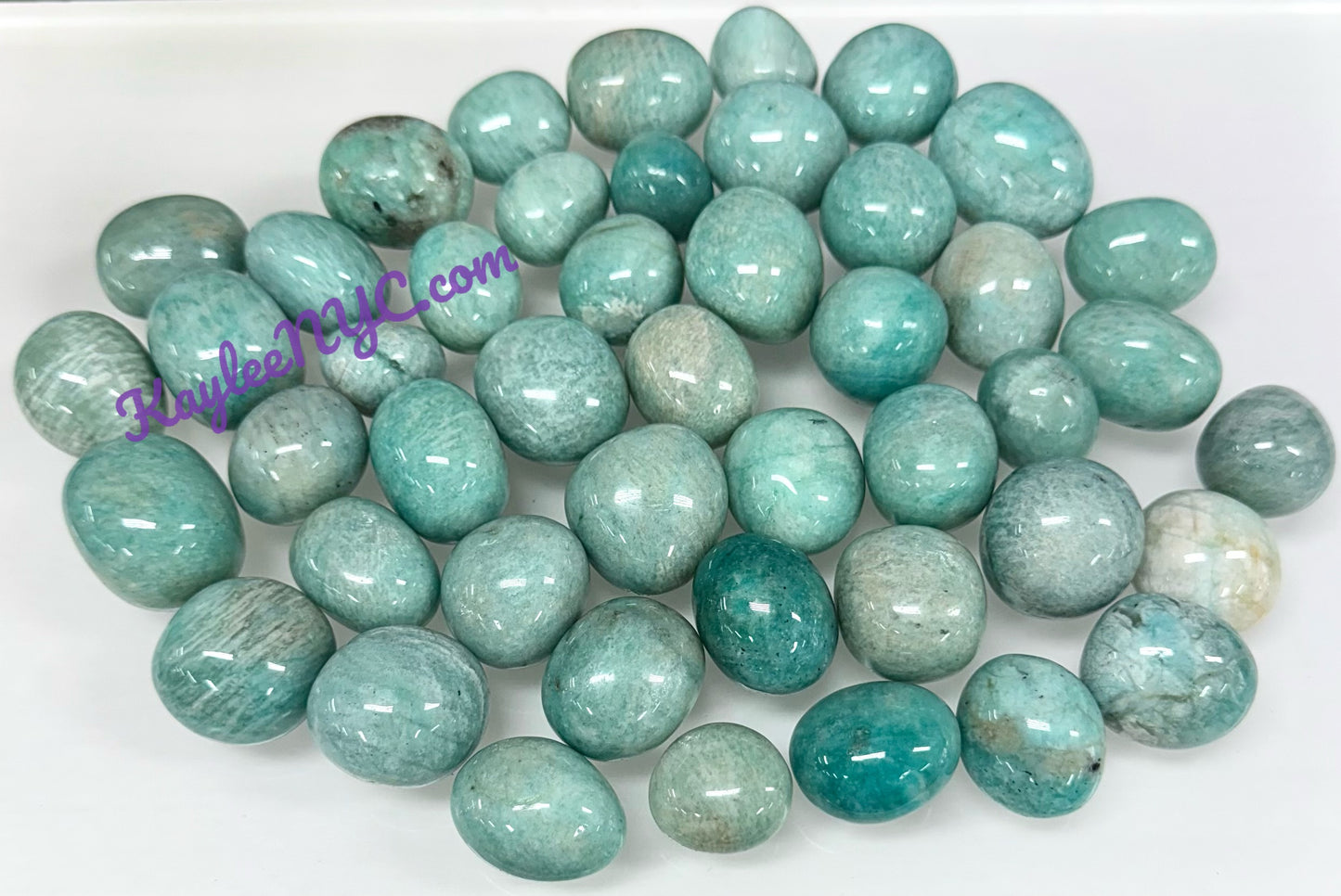 Wholesale Lot 2 Lbs Natural Amazonite Tumble Healing Energy