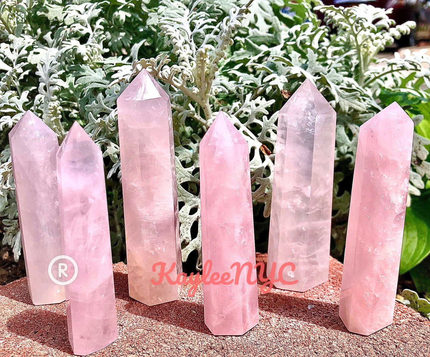 Wholesale Lot 1 lb Natural Rose Quartz Tower Obelisk Point Wand Crystal Energy Healing