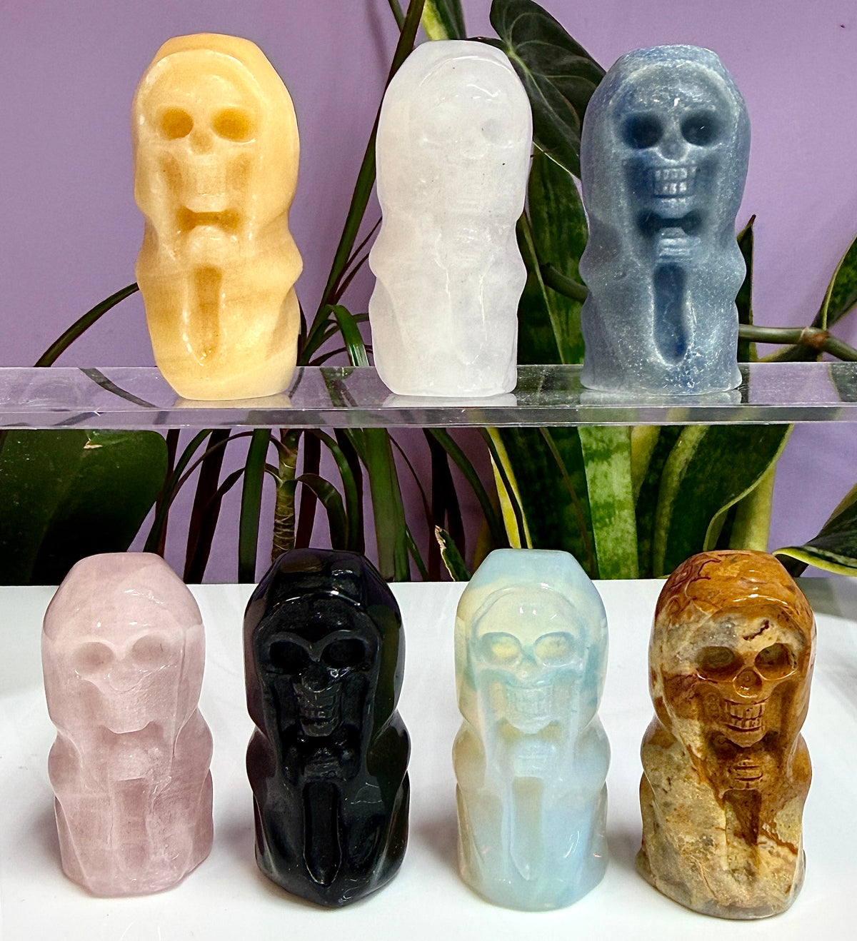7 PCs 5 cm Mix Crystal Grim Reaper Crystals Healing Energy