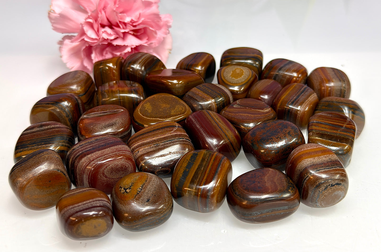 Wholesale Lot 2 Lbs Natural Tiger Iron Tumble Healing Energy