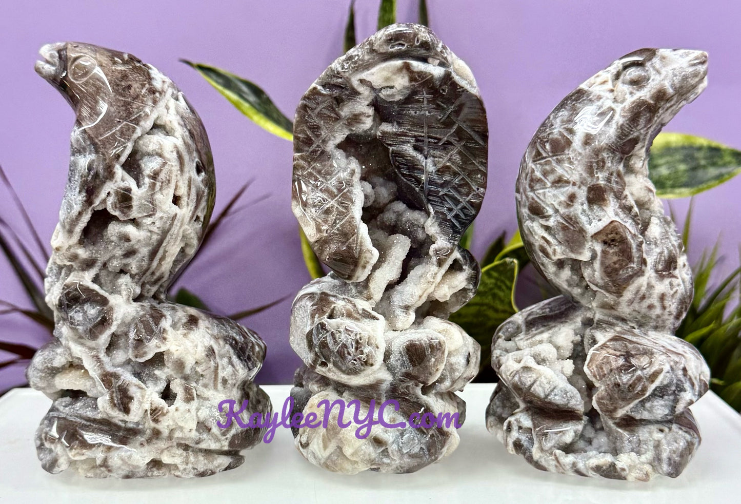 Wholesale Lot 3 Pcs Natural Sphalerite Cobra Snakes