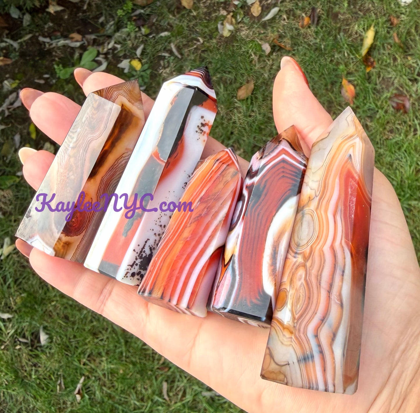 Wholesale Lot 1 lb Natural Sardonyx Obelisk Tower Point Crystal Healing Energy