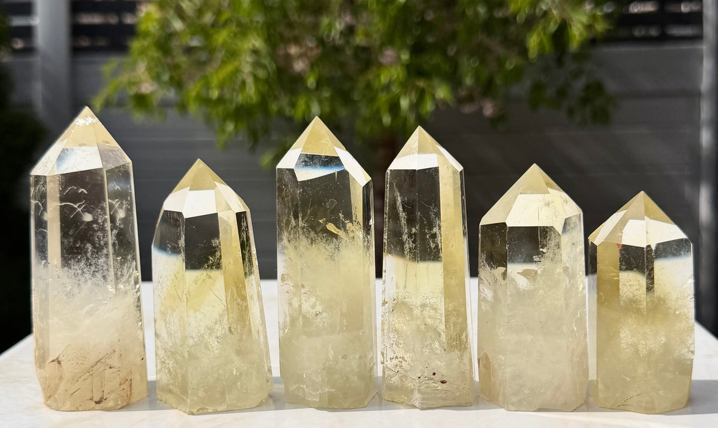 Wholesale Lot 2 lbs Citrine Obelisk Tower Point Crystal Energy Healing
