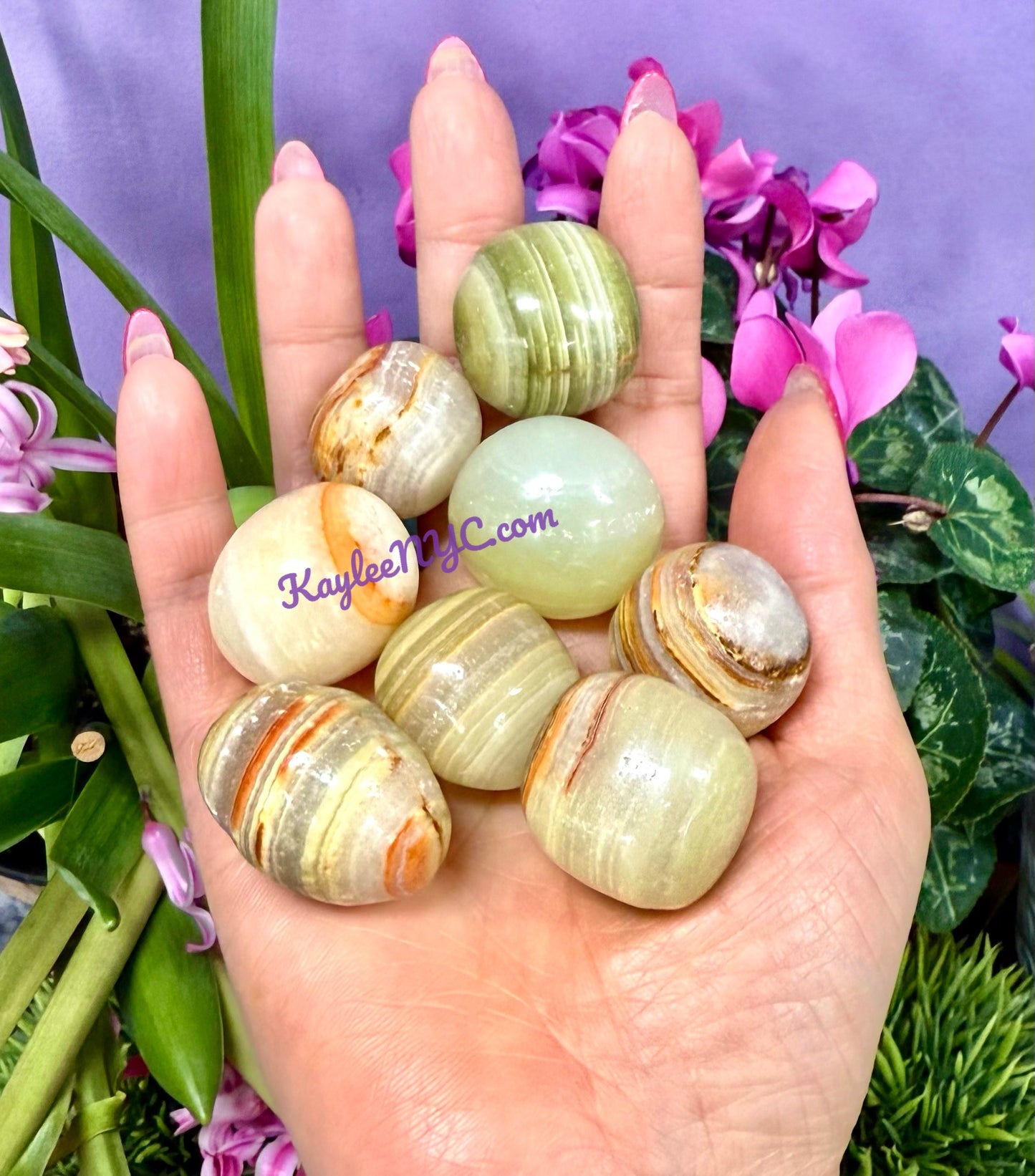 2 lbs Natural Green Onyx Tumble