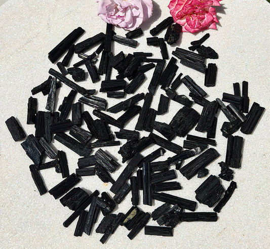 Wholesale Lot 1 lb Natural Black Tourmaline Schorl Crystal Rough