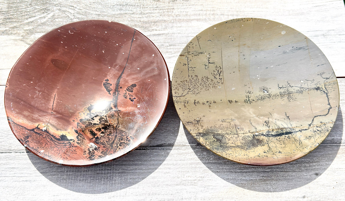 Wholesale Lot 2 pcs Natural Picture Jasper Crystal Healing Energy
