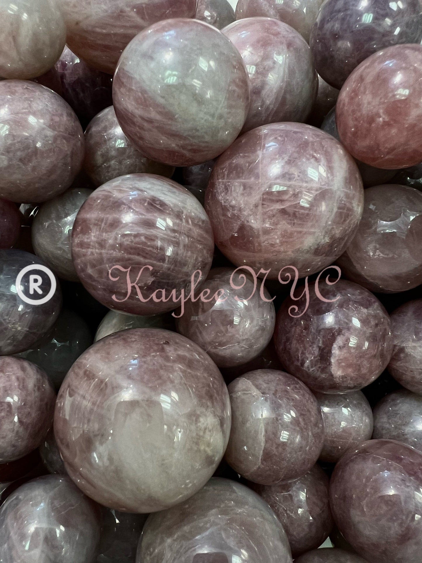 Wholesale Lot 1 Lb Natural Purple Rose Quartz Sphere Crystal Healing Energy