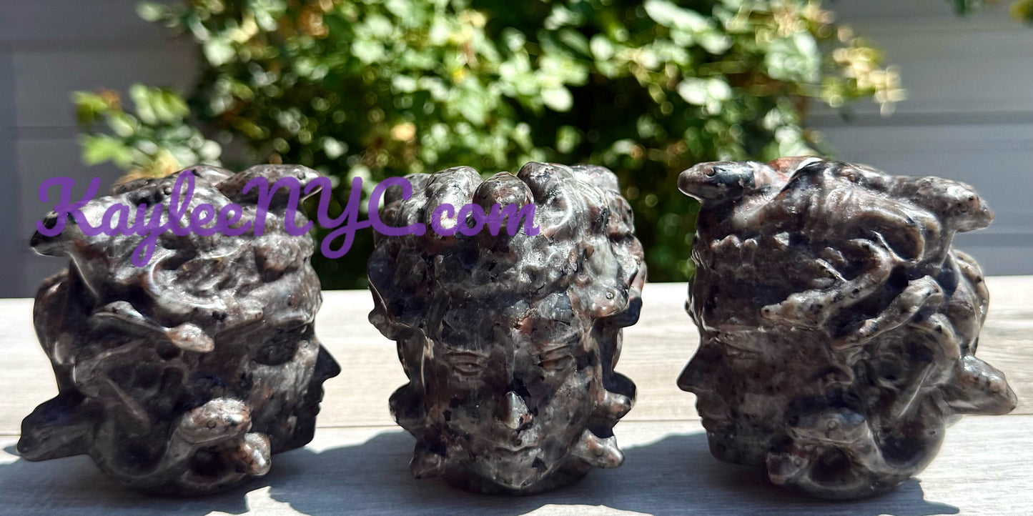 Wholesale Lot 3 pcs Natural Yooperlite aka Emberlite Medusa Crystals Healing Energy