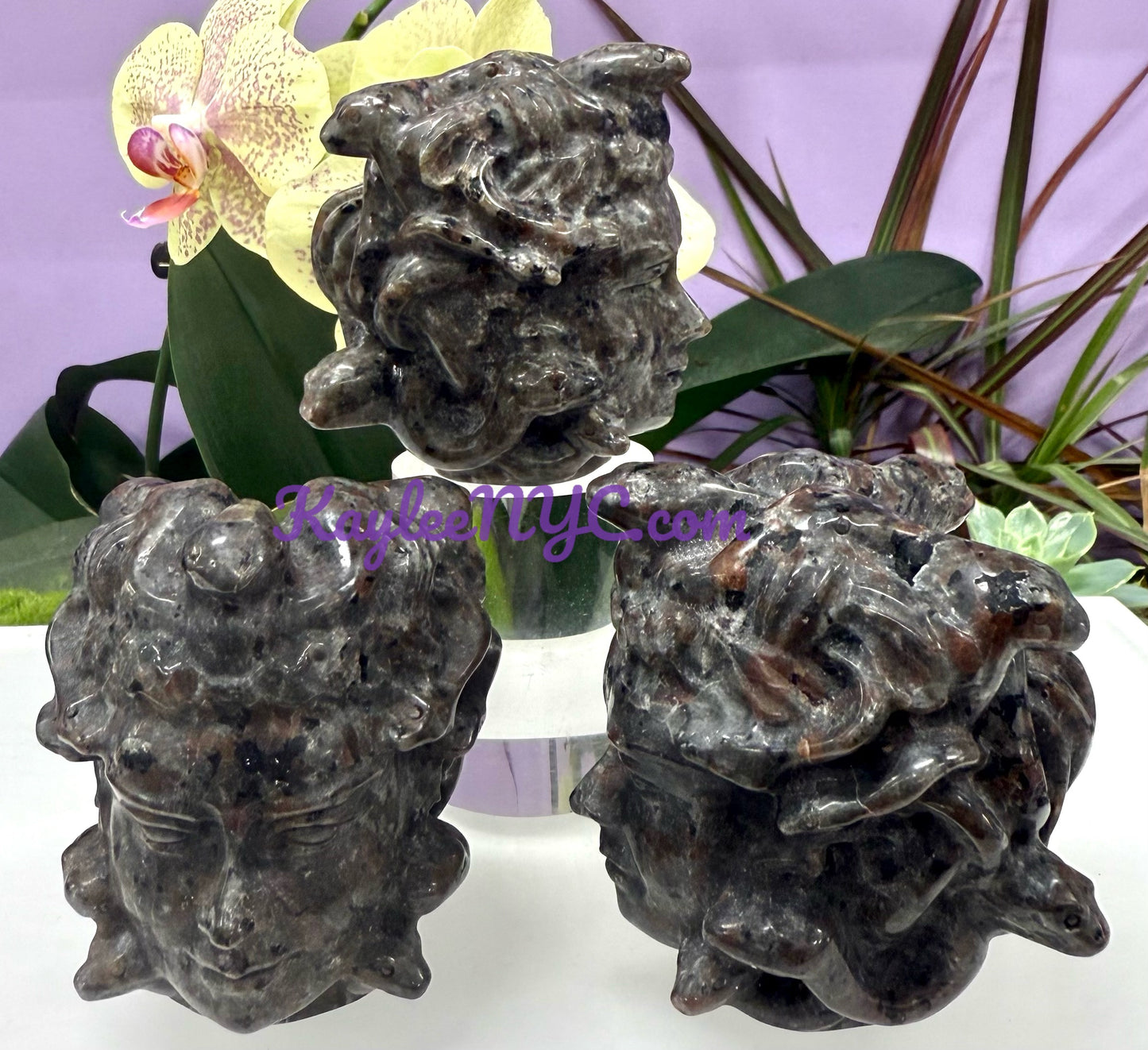Wholesale Lot 3 pcs Natural Yooperlite aka Emberlite Medusa Crystals Healing Energy