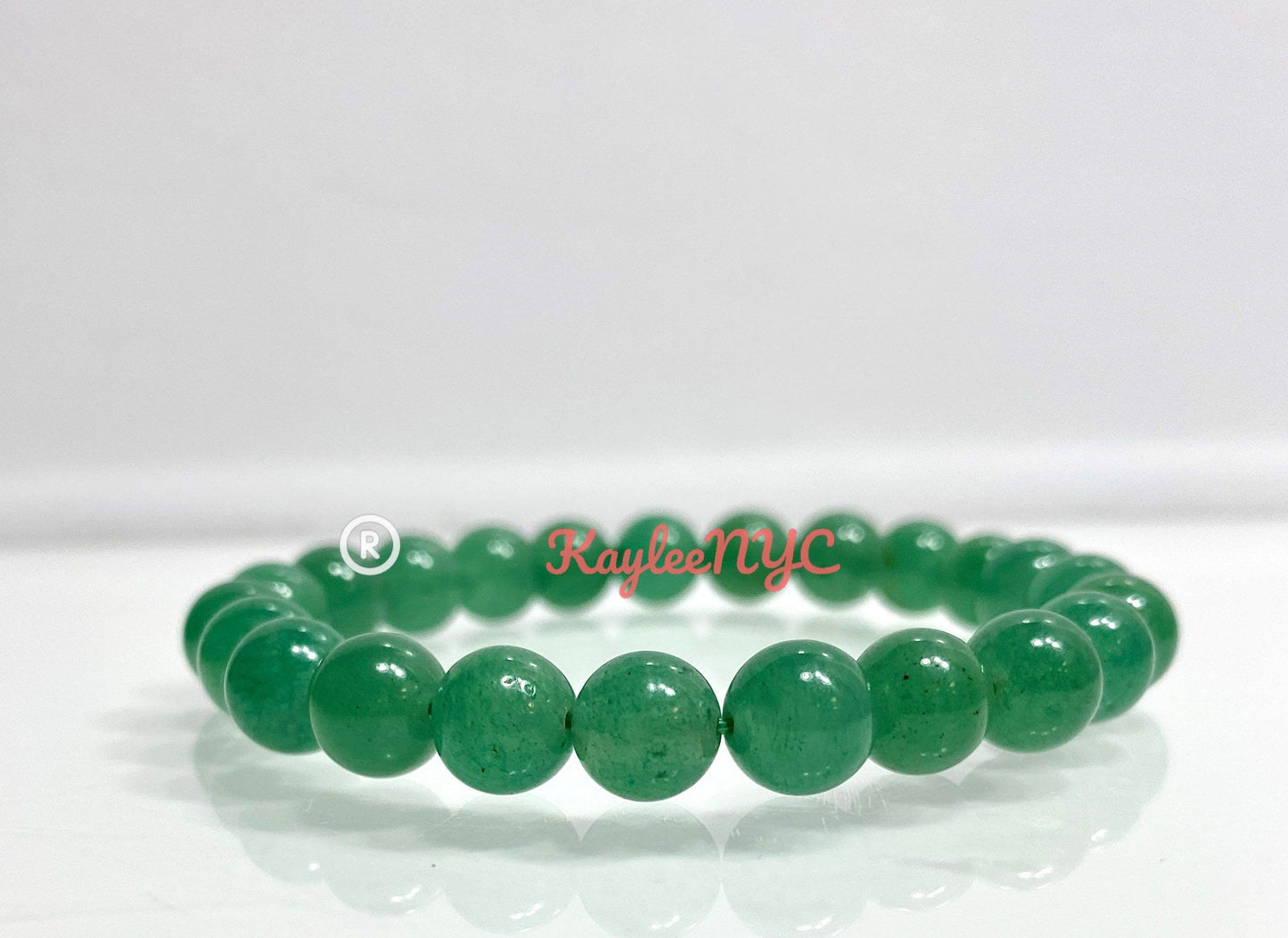 Wholesale Lot 6 Pcs Green Aventurine 8mm 7.5” Crystal Healing Stretch Bracelet