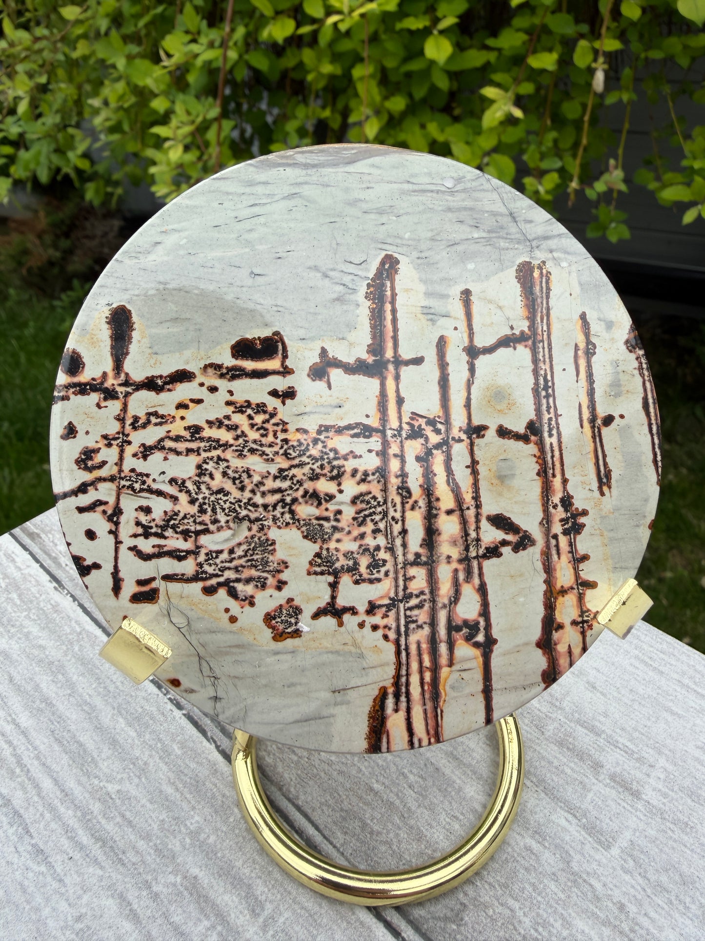 Wholesale Lot 4 pcs Natural Picture Jasper Slab with stand Crystal Healing Energy