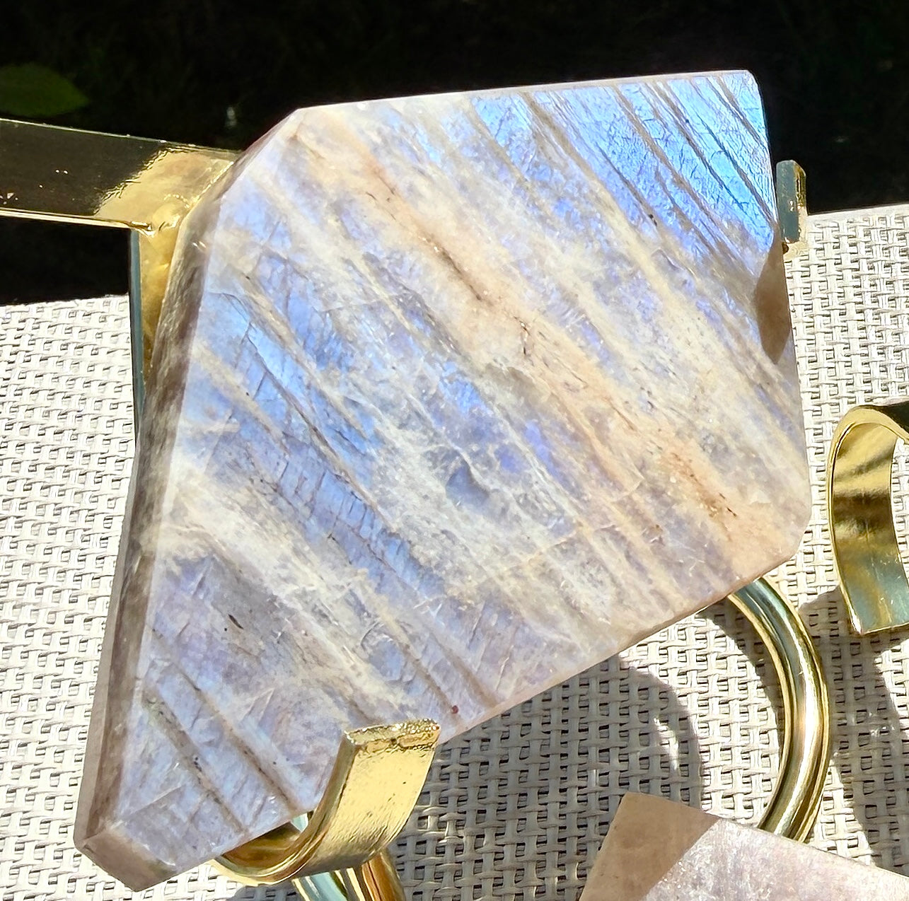 Wholesale Lot 2 lbs Natural Moonstone Slab Crystals healing energy