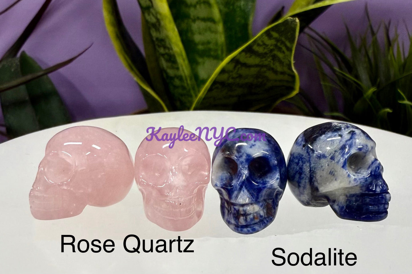 12 PCs 24mm Natural Crystal Mini Skull