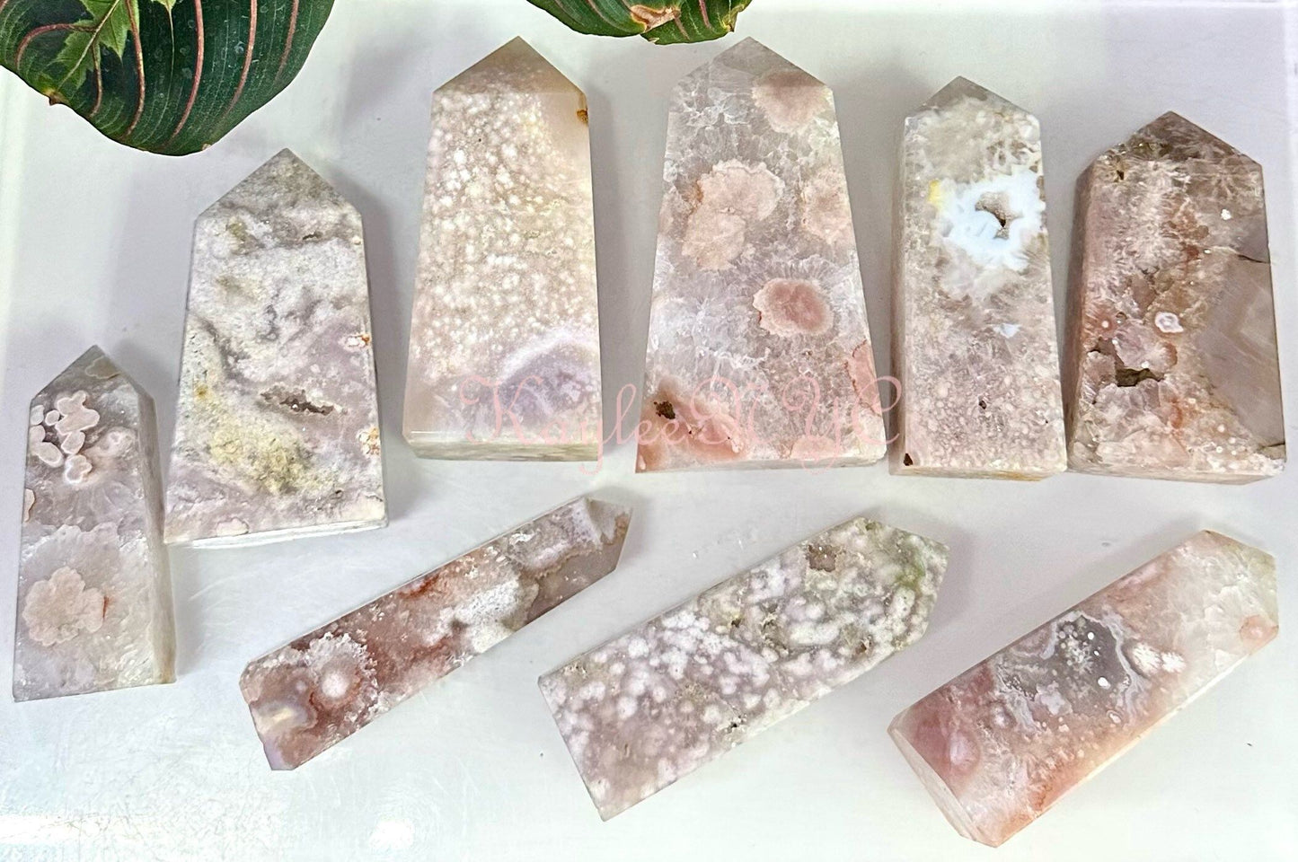 Wholesale Lot 3 Lbs Natural Pink Amethyst with Flower Agate Obelisk Tower Point Crystal Healing Energy