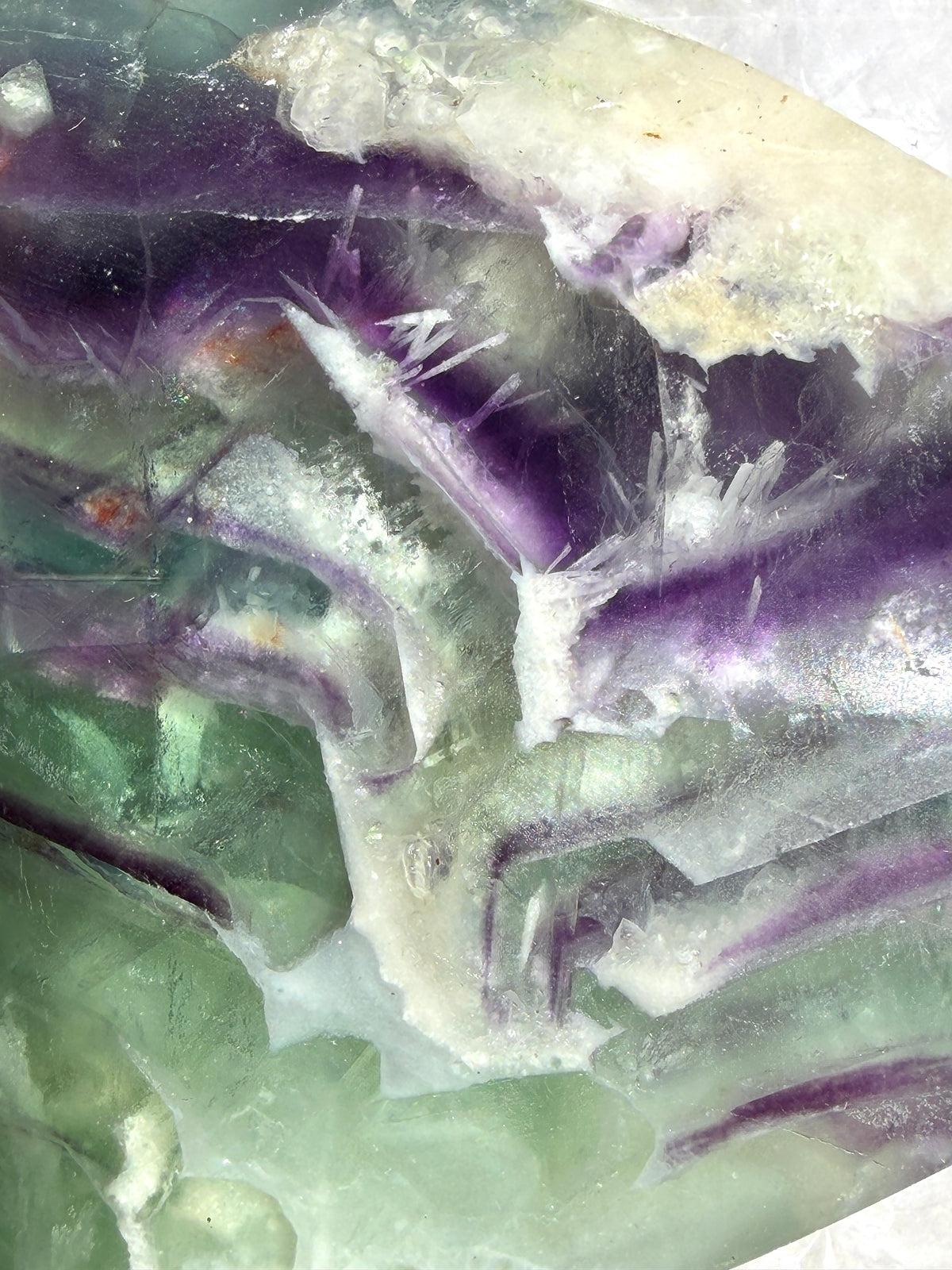 Wholesale Lot 4 pcs Natural Rainbow Fluorite Freeform Crystal Healing Energy 1.9-2lbs