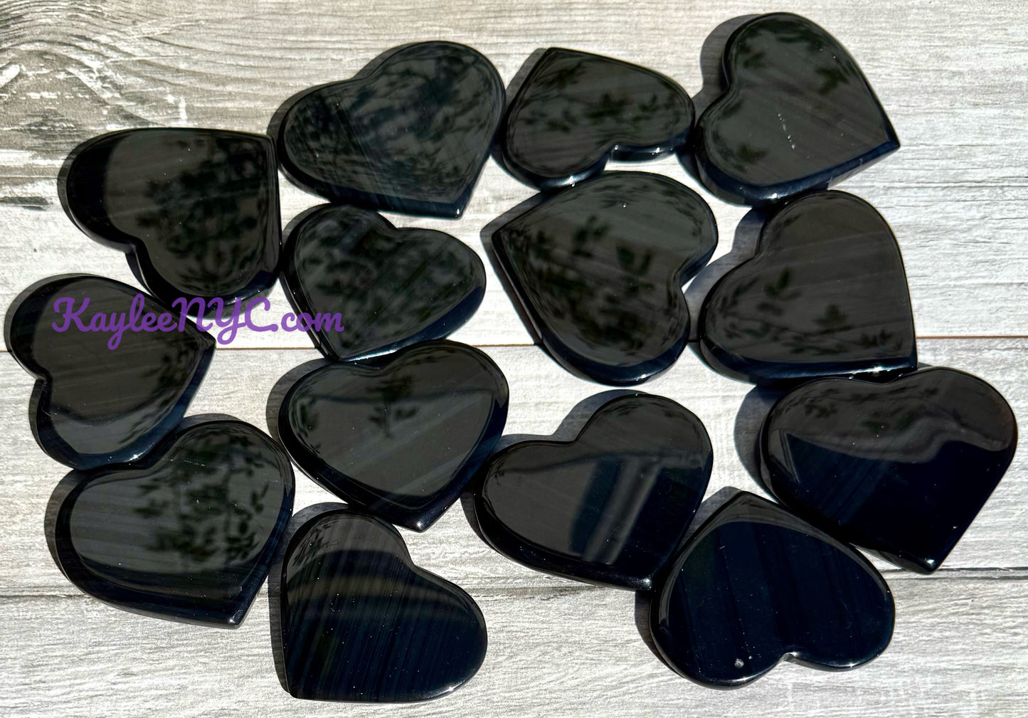 Wholesale Lot 2 lb Natural Ice Obsidian Crystal Heart Healing Energy